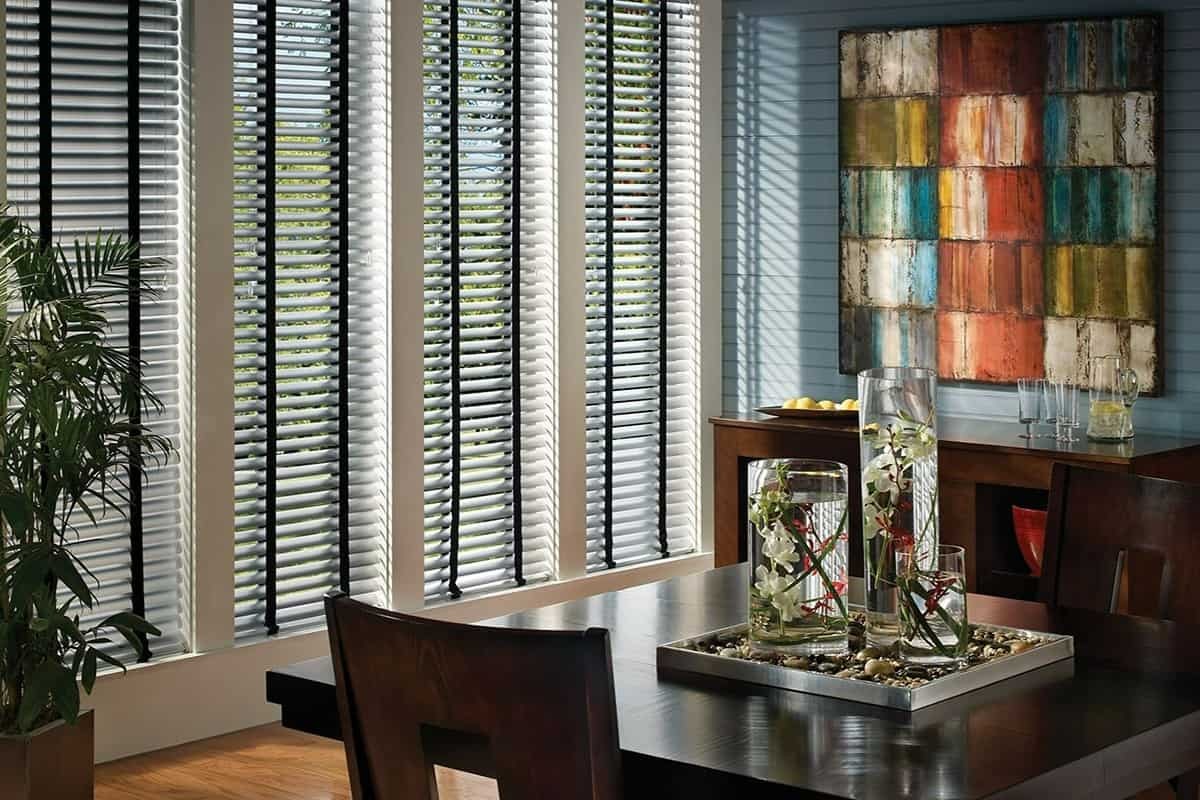 Adding new blinds, Hunter Douglas Modern Precious Metals® Aluminum Blinds near Boone, North Carolina (NC)